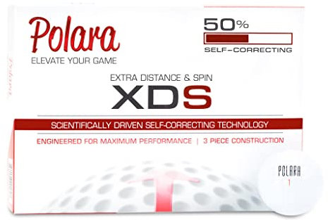 Polara Ultimate Straight Premium Golfbälle, Haken- und Schlitzkorrektur, Handicap-Serie 12+, perfekt für Freizeitgolfer, 1 Dutzend (12 Bälle), 2-teilige Konstruktion aus zentralem Kern und Außenhülle