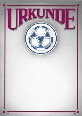 Albert Hoffmann Urkundenverlag Fußball / 205/150 / / PC-Urkunden (170 g/m²) 10 Stk