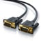 CSL - 5m HQ Full HD VGA Kabel - D-Sub-Stecker - S-VGA zu S-VGA Videokabel - 1080p Full HD - Knickschutz - vergoldete Kontakte - 3-Fach geschirmt - schwarz