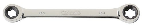 KS Tools 503.4357 GEARplus TX-E-Doppel-Ratschenringschlüssel,E20xE24