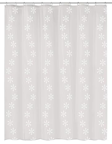 Kleine Wolke 4997114305 Duschvorhang Viva, 180 x 200 cm, schneeweiß