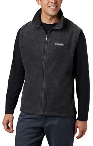 Columbia Men's Steens Mountain Vest Fleece, Charcoal Heather, 5X