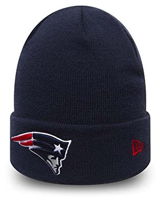 New Era New England Patriots Beanie Team Essential Cuff Navy - One-Size