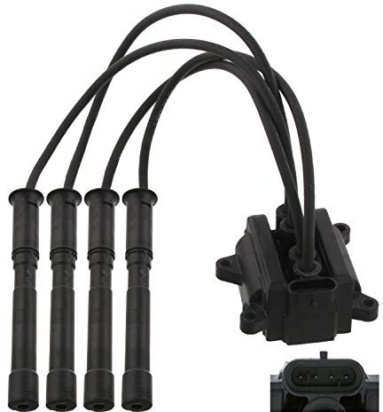 febi bilstein 26496 Zündspule mit Kabel und Stecker , 1 Stück