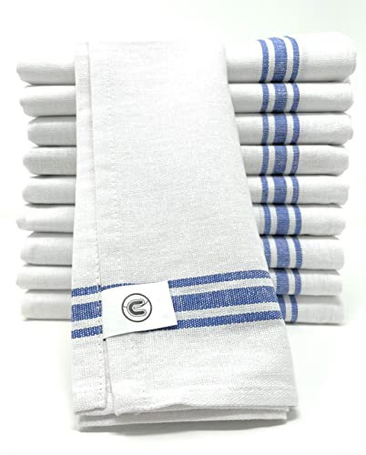 Discounted Cleaning Supplies Pack of 10 Absorbent Tea Towels for Kitchen Cotton 70 x 47cm – Dish Cloth for Drying Dishes – Quality Terry Tea Towels for Catering – Glass Cloth for Bar & Restaurant