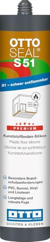OTTOSEAL S 51 Premium-Kunststoffboden-Silikon 310 ml Kartusche C1172 titangrau