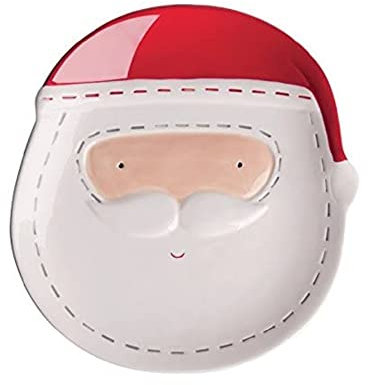 Excelsa Xmas Plano, Cerámica, Blanco/Rojo, 1 artículo