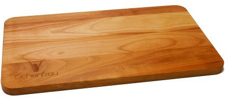 Eichenfrau Schneidbrett/Schneidebrett Kirschbaum (Kirsche/Kirschholz) Massivholz 50x29x2 cm (LxBxH)