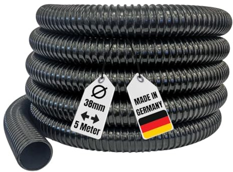 Produktbild AquaOne Teichschlauch 38 mm 1 1/2' 5 Meter I Hochwertiger Teich Schlauch für Garten & Teiche I Teichschlauch I Spiralschlauch I Saugschlauch I Pumpenschlauch I Flexibel Wasserschlauch