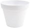 EDA - Pot de Fleur Rond Toscane Ø 20 cm - Volume 3 L - Ø 20 x H.17 cm - Blanc
