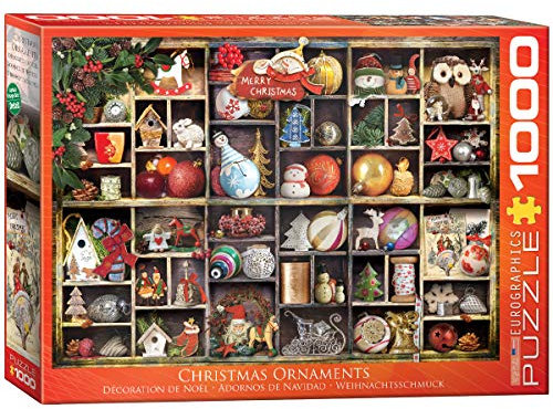 Eurographics 1000 Teile - Christbaumschmuck, 6000-0759, Talla única, Mehrfarbig