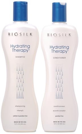 Biosilk Hydrate Therapy Shampoo and Conditioner, 2 Count by BioSilk