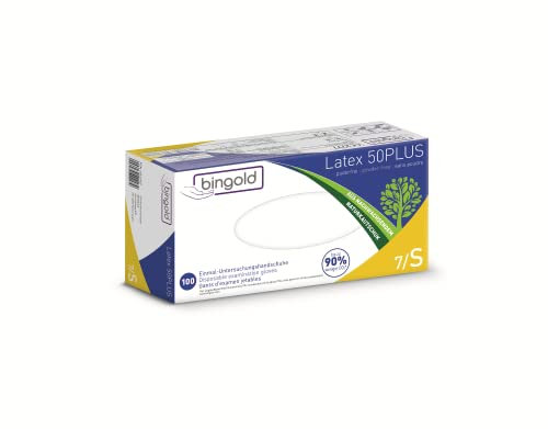 Einmalhandschuhe Latex 50PLUS natur, 100-er Box