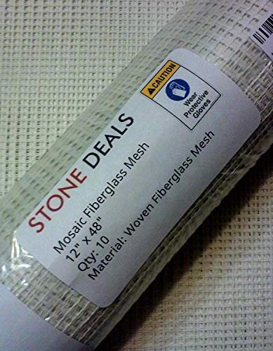 Stone Deals Mosaic Mesh for Back Mounted Tile 48 x 12 (10 Sheets - 40 Square Feet)