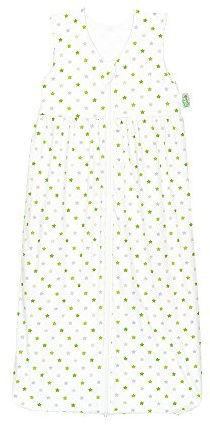 Odenwälder 1364-1307 Gr. 70 cm Sterne weiss-limone Jersey-Schlafsack Anni