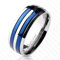 Bungsa 67 (21.3) Ring Blaue Streifen Titan Frauen & Männer
