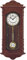 Pendeluhr AMS 7013 / 1 Wanduhr mit Pendel Quarz , Holzgehäuse nussbaumfarben lackiert