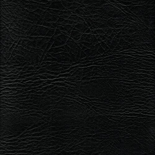 Black 54 inch Wide Leatherette Vinyl Fabric Fire Retardant Faux Leather Upholstery Material Sold by The metre