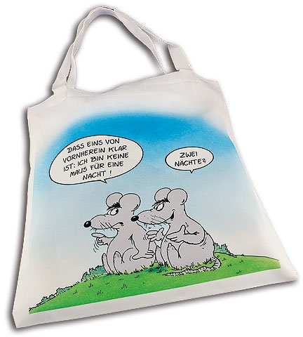 Uli Stein Stofftasche Zwei Nächte