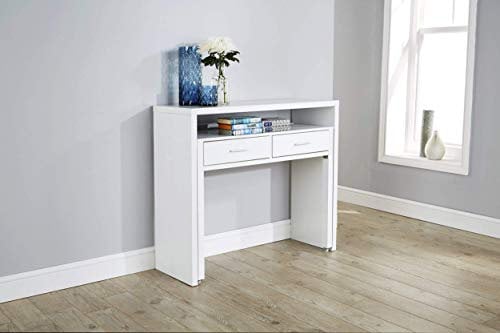 GFW Desk, Wood, White, 100 x 36 x 88 cm