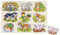 goki 57895 – Steckpuzzle Sound Bauernhof, mit Tierstimmen - 8 Teile - aus Holz