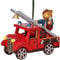 Christbaumschmuck Feuerwehr mit Teddy - 5 cm