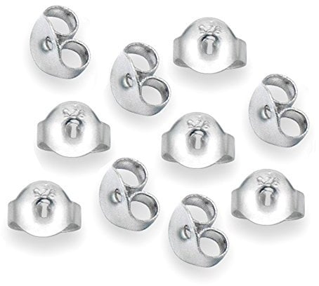 Genuine 925 Sterling Silver Butterfly Backs/Scrolls - Big Enough to fit Standard Stud Earrings. 5 Pairs in Branded Gift Box, BT…