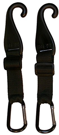 MAXOPS A Pair of Patented CJ Fence Hooks for Bat Bags, Tennis Bags, Water Bottles and Camping