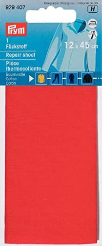 Prym 929407-1 Reparaturblech CO, Textil, rot, Einheitsgröße