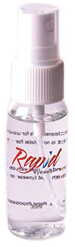 Rapid Eyewear Lens Cleaner Spray Fluid Solution for Glasses, TV Screen, Computer - Laptop Screen, LCD, Mobile Phones, Tablets, Camera Lenses, Reading Spectacles. No Alcohol, Kind to Plastics