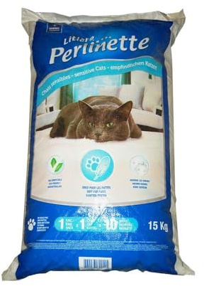 Perlinette Katzenstreu, Silikat-Kristalle, 15 kg