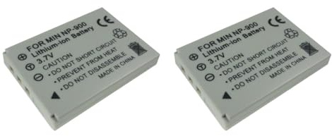 2X Trade-Shop Kamera Li-Ion Akku 1000mAh kompatibel mit BenQ DC E43 E53 E720 Medion MD85700 MD85801 MD85820 MD85867 MD85866 MD8700 Life P-42012 Voigtländer Virtus D500 D600 D-4 D5 S6