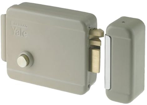 Serratura Elettrica Da Applicare Per Porta Legno Art. 674 Con Scrocco Azionabile Dall'Esterno Tramite Chiave, Dall'Interno Tramite Pulsante E A Distanza Mediante Impulso Elettrico A Basso Voltaggio (10W-12V). Finitura Acciaio Verniciato. Controbocchetta I