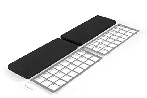 Accessoire pour Novy 692400 cloche de stufa-accessori pour cheminée, avec filtre, noir, gris, Novy, 691 hotte-tiroir 692 hotte-693 tiroir hotte-tiroir)