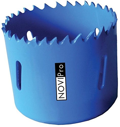 scie trépan - pour métal - dents bimétal c08 - diamètre 105 mm - novipro 9641105