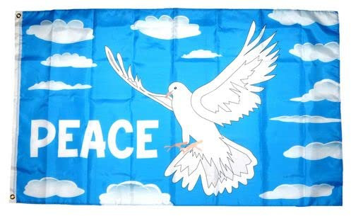 Fahne / Flagge Frieden Peace Taube NEU 90 x 150 cm [Misc.]