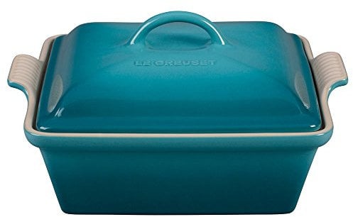Le Creuset Grès Heritage Cocotte carrée avec couvercle 22,9 cm Caraïbes