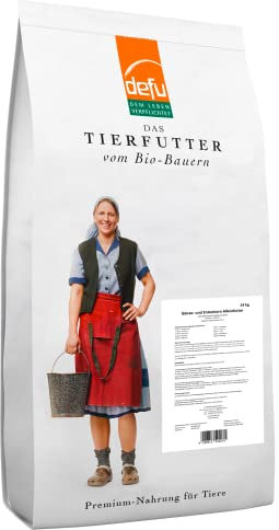 defu Geflügelfutter | 1 x 14 kg | Bio Gänse- und Entenkorn Alleinfuttermittel | Trockenfutter für Gänse und Enten