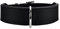 HUNTER Hundehalsband BASIC, Farbe: schwarz, Pflegeleichtes Spaltleder, Raffinierte Nahtführung, Dezentes Design, Größe: 60