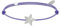 LES POULETTES BIJOUX - Bracelet Lien Etoile d'Argent 925 - Classics - Violet