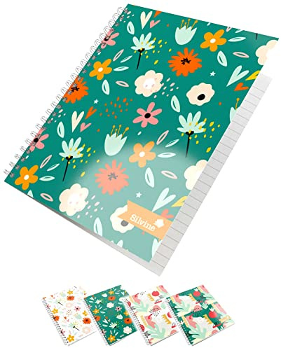Silvine A5 Wirebound Notebooks in 4 Assorted Marlene West Designs. 160 Pages, Lined with Margin. Ref TWA5MW