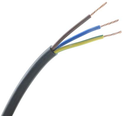 25 Meters of Black Flex 3183Y 1.5mm 15 Amp 3 Core Flexible Black Cable