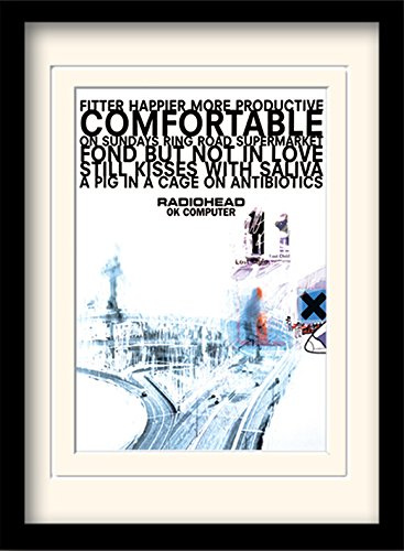 Radiohead Ok Computer A3 Framed and Mounted Print