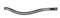 BUSSE Kandare GLAMOUR Warmblut, schwarz/perlmutt-Lack