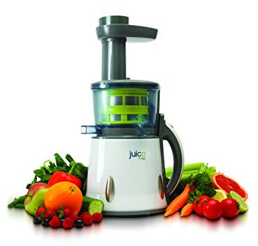 Juica Cold Press Electric Masticating Slow Juicer - Get 40% More Juice From Fruits & Vegetables Like Citrus, Oranges, Wheatgrass, & Nuts