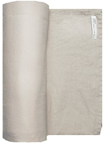 Himla Tischdecke Sunshine - 145x330 cm - Farbe: Ash (Hellgrau) - 100% Leinen