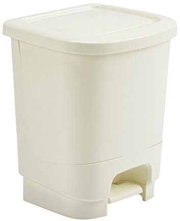 Whitefurze Pedal Bin, Cream, 8 Litre