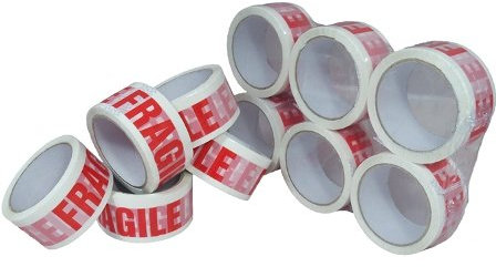 36 rotoli di nastro adesivo fragile a basso rumore, 48 mm x 66 m.