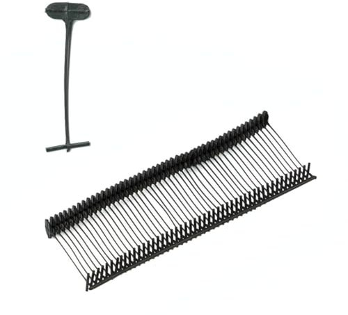 POKORNYS – 5.000 Heftfäden (40mm) - für Etikettierpistole Standard I Tag Pins aus schwarzem Kunststoff zur Etikettierung von Kleidung und Textil I für Karton Etiketten mit Loch geeignet