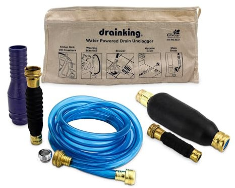 Drain King 575 Professional Klempner Abflussreiniger, 2,5 bis 15,2 cm Abflüsse